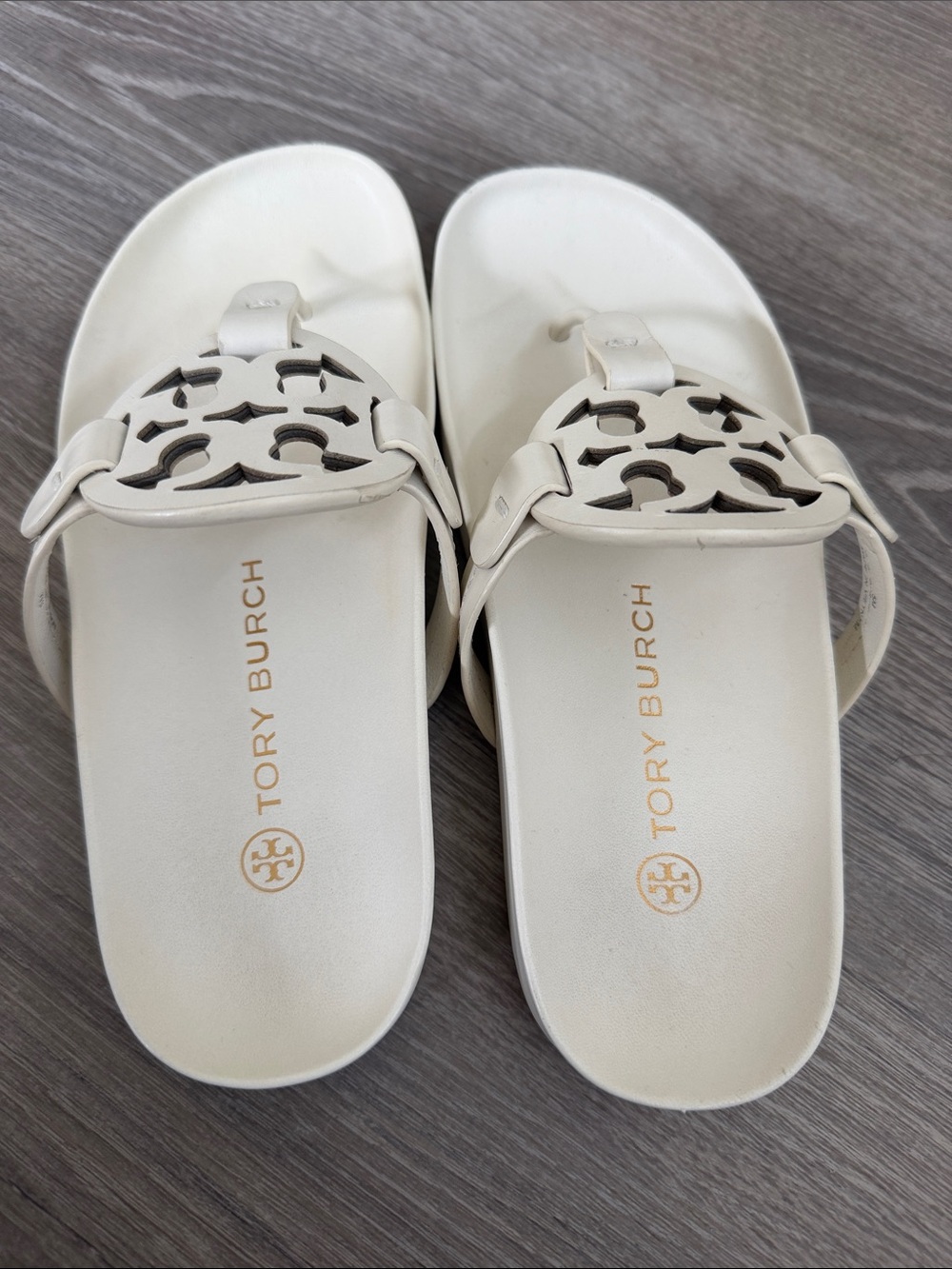 Tory Burch Cream Miller Cloud Sandal - Picture 4 of 5